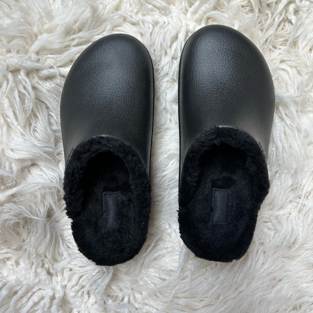Dylan Platform Lined Clogs -Black NWT - image 2